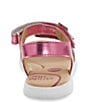 Color:Hot Pink - Image 3 - Girls' Whitney SR Bow Detail Sandals (Youth)