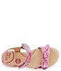 Color:Hot Pink - Image 6 - Girls' Whitney SR Bow Detail Sandals (Youth)