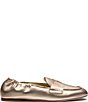 Stuart Weitzman Bryant Metallic Leather Penny Loafers - Image 2