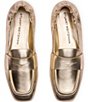 Stuart Weitzman Bryant Metallic Leather Penny Loafers - Image 4