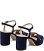 Stuart Weitzman Dayna 80 Suede Ankle Strap Platform Block Heel Sandals - Image 3
