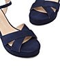 Stuart Weitzman Dayna 80 Suede Ankle Strap Platform Block Heel Sandals - Image 4