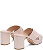 Stuart Weitzman Dyna Leather Platform Block Heel Slide Sandals - Image 3