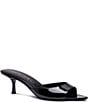 Stuart Weitzman Lexington 50 Patent Leather Kitten Heel Pointed Toe Slide Sandals - Image 1