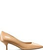 Stuart Weitzman Stuart Power 50 Patent Leather Pointed Toe Kitten Heel Pumps - Image 2