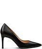 Stuart Weitzman Women's Stuart Power 85 Leather Pointed Toe Pumps - Image 1