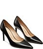 Stuart Weitzman Women's Stuart Power 85 Leather Pointed Toe Pumps - Image 2