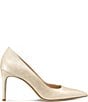 Stuart Weitzman Women's Stuart Power 85 Tortoise Print Patent Leather Pointed Toe Pumps - Image 2
