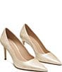 Stuart Weitzman Women's Stuart Power 85 Tortoise Print Patent Leather Pointed Toe Pumps - Image 3
