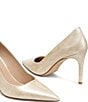 Stuart Weitzman Women's Stuart Power 85 Tortoise Print Patent Leather Pointed Toe Pumps - Image 5