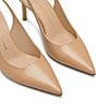 Stuart Weitzman Women's Stuart Power Slingback 75 Leather Pointed Toe Pumps - Image 3