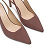 Stuart Weitzman Women's Stuart Power Slingback 75 Suede Pointed Toe Pumps - Image 3