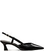 Stuart Weitzman Women's Vinnie Slingback 50 Leather Pointed Toe Pumps - Image 1