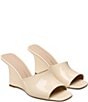 Stuart Weitzman Vinnie 85 Patent Leather Square Toe Wedge Slides - Image 3