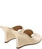 Stuart Weitzman Vinnie 85 Patent Leather Square Toe Wedge Slides - Image 4