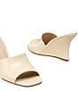 Stuart Weitzman Vinnie 85 Patent Leather Square Toe Wedge Slides - Image 5