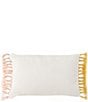 Color:Multi - Image 2 - Embroidered & Tassel Breakfast Pillow