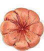 Studio D Velvet Flower Pillow, Color:Rust - Image 1