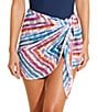 Color:Multi - Image 1 - Sculpting Swim Sarong Cover-Up