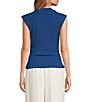 Sugarlips Abstract Patterned Bubble Mock Neck Sleeveless Textured Knit Top - Image 2