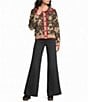 Sugarlips Camo Printed Ruffled Collar Long Sleeve Button Front Cardigan - Image 3