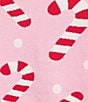 Sugarlips Candy Cane Crew Neck Long Sleeve Front Tie Sweater - Image 4