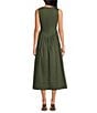 Sugarlips Carine Boat Neck Sleeveless A-Line Midi Dress - Image 2
