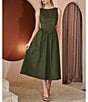 Sugarlips Carine Boat Neck Sleeveless A-Line Midi Dress - Image 4