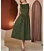 Sugarlips Carine Boat Neck Sleeveless A-Line Midi Dress - Image 5