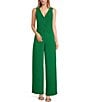 Color:Kelly Green - Image 3 - Chelsea Button Up Cropped V Neck Sleeveless Coordinating Vest