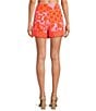 Sugarlips Coordinating Haines Town Printed High Waist Mini Crepe Wrap Skort