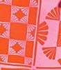 Sugarlips Coordinating Haines Town Printed High Waist Mini Crepe Wrap Skort, Color:Fuchsia Orange - Image 4