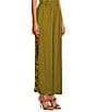 Sugarlips Devana High-Rise Wide Leg Side Cut Out Coordinating Linen Pants - Image 3
