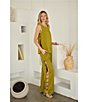 Sugarlips Devana High-Rise Wide Leg Side Cut Out Coordinating Linen Pants - Image 6