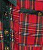 Sugarlips Diane Plaid Printed Bow Tie V-Neck Ruffle Sleeve Shift Mini Dress - Image 3
