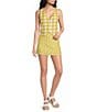 Sugarlips Kayri Gingham Print V-Neck Sleeveless Coordinating Vest Top - Image 3