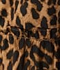 Sugarlips Leopard Printed Split V-Neck Short Sleeve Tiered Mini Dress, Color:Leopard - Image 3