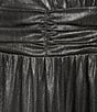 Sugarlips Liquid Satin Surplice V-Neck Sleeveless Velvet Shoulder Tie Tiered Hem Maxi Dress, Color:Gunmetal - Image 3