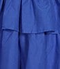 Sugarlips Mavey Cotton Poplin Smocked V-Neck Tiered Ruffle Maxi Dress, Color:Cobalt - Image 3