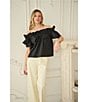 Sugarlips Off-The-Shoulder Bow Ruffle Top - Image 5