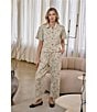 Sugarlips Paisley Printed High Rise Drawstring Waist Straight Leg Coordinating Denim Pants - Image 6