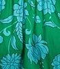 Sugarlips Palmer Floral Print V-Neck Short Sleeve Tiered Poplin Maxi Dress, Color:Light Blue Multi - Image 3