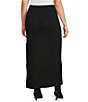 Sugarlips Plus Carthay Coordinating Mile High Waist Ribbed Sweater Maxi Skirt, Color:Black - Image 4