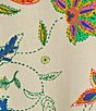 Sugarlips Plus Floral/Paisley Printed Flutter-Sleeve Woven Top, Color:Ivory Multi - Image 4
