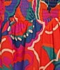 Sugarlips Plus Kahlia Tropical Printed Flutter Sleeve Tiered Midi Dress, Color:Red Multi - Image 3