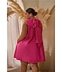 Sugarlips Plus Keyla Sleeveless Trapeze Minidress, Color:Fuchsia - Image 5