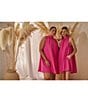 Sugarlips Plus Keyla Sleeveless Trapeze Minidress, Color:Fuchsia - Image 6