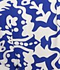 Sugarlips Plus Mixed Print High Rise Wide-Leg Coordinating Pants, Color:Blue/White - Image 4