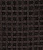 Color:Black - Image 4 - Plus Size Gingham Organza Split V-Neck Short Puff Sleeves Blouse