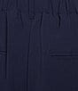 Sugarlips Plus Size High Waisted Pleat Front Wide Leg Pants, Color:Navy - Image 4